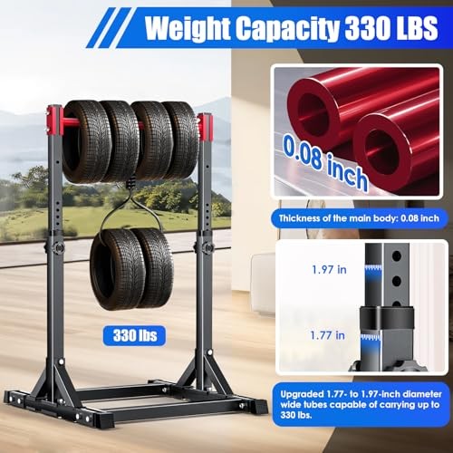 Pull Up Station, Power Tower Adjustable Pull Up Bar Free Standing, Pull Up Red