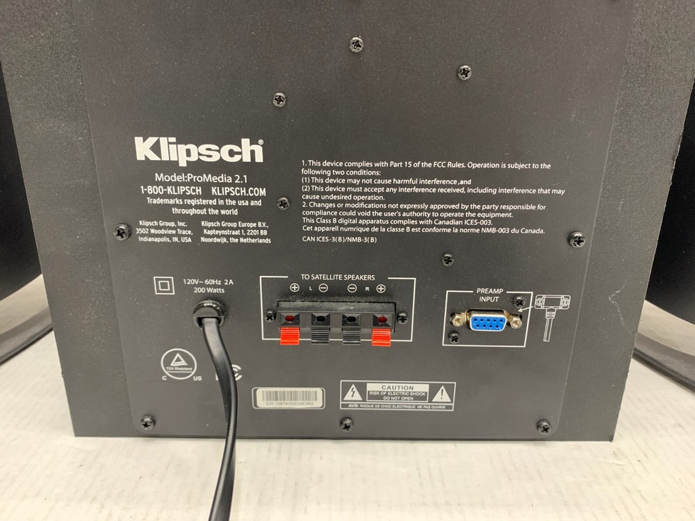 Klipsch Pro Media 2.1 THX Speakers - Black