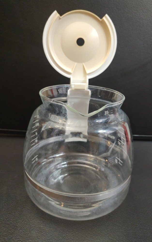 West Bend Replacement Glass Coffee Carafe Pot 12 Cups White