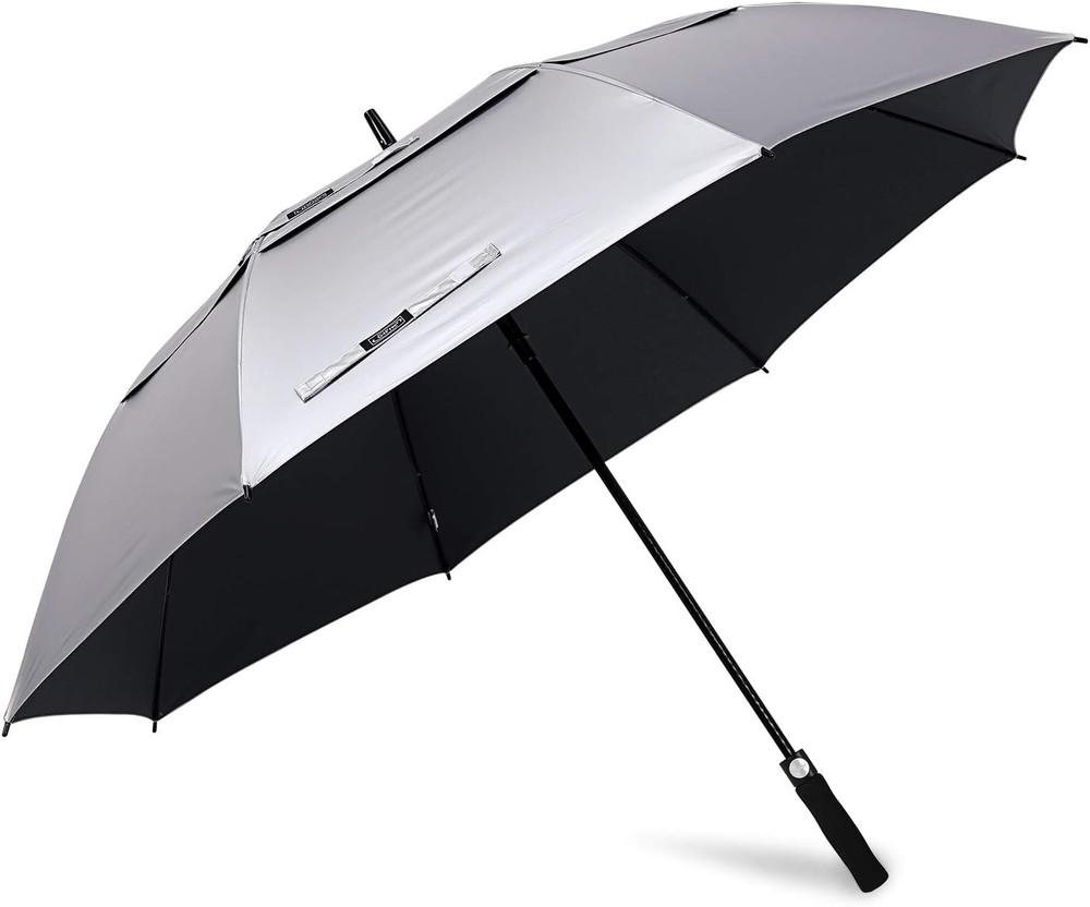 Extra Large UV Protection Golf Umbrella - Auto Open Windproof Canopy