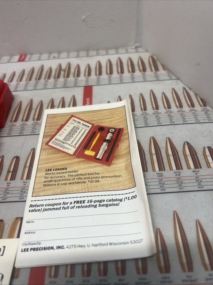VTG LEE LOADER COMPLETE RELOADING TOOL 7X57 MAUSER & GUIDES REAL NICE