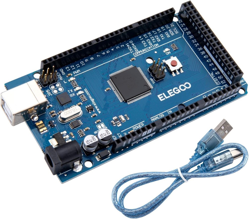 ELEGOO MEGA R3 Board ATmega 2560 + USB Cable Compatible with Arduino IDE Project