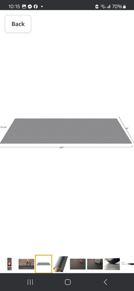 G-Floor Levant Pattern Vinyl Garage Floor Protector Mat (7'6" x 17', Slate Grey