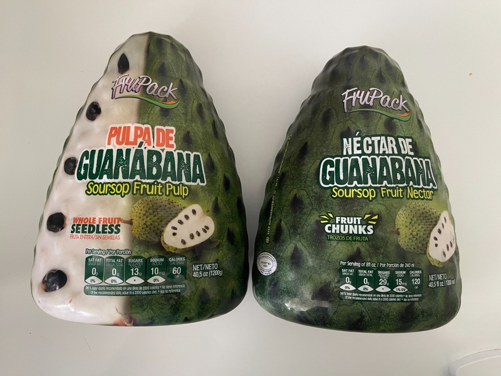 2 PACK GUANABANA JUICE PULP + NECTAR