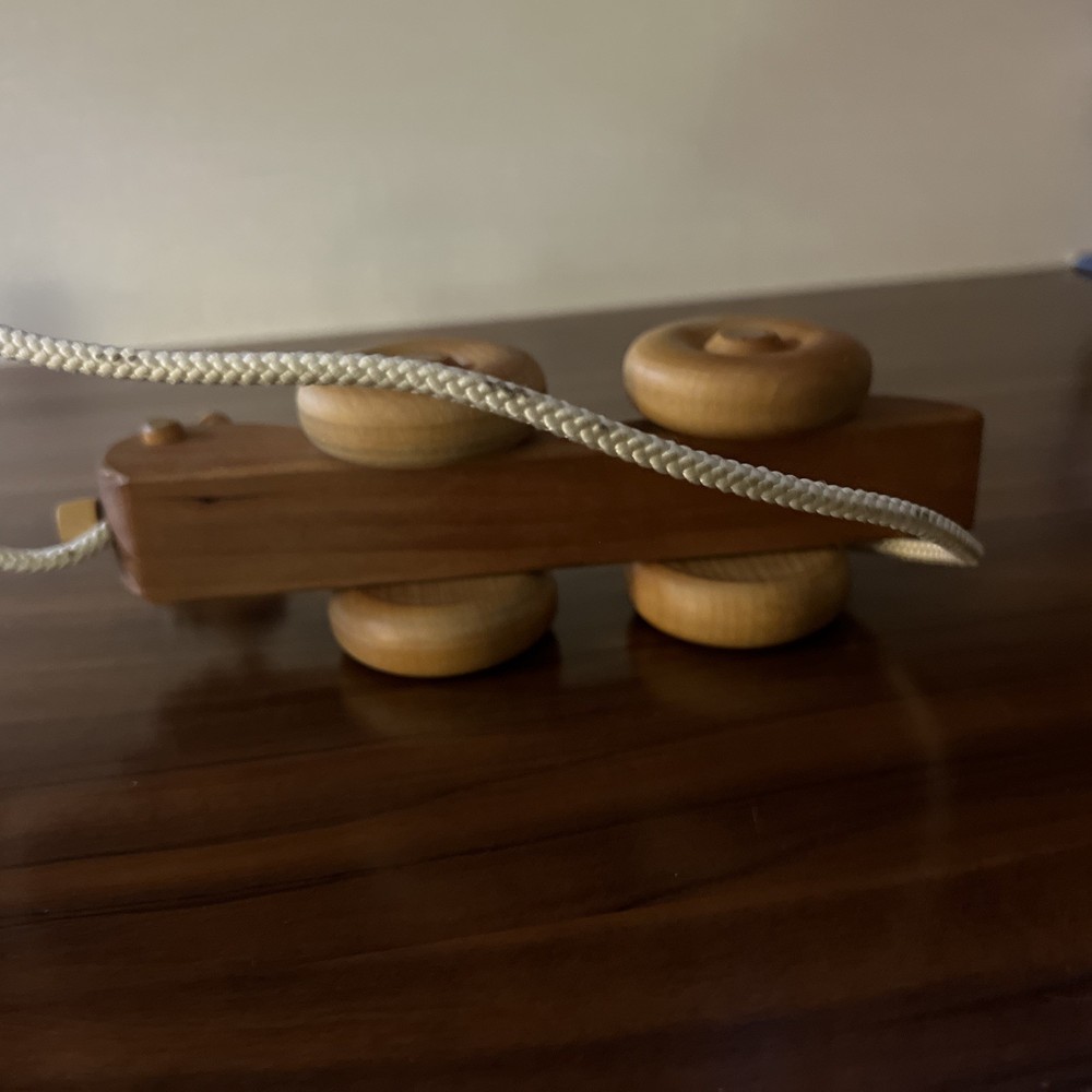 Vintage wooden pull along toy