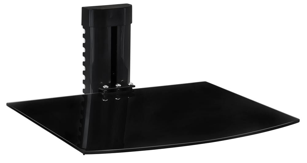 Mount-It! Floating Wall Mounted Shelf Bracket Stand for AV Receiver, Componen...