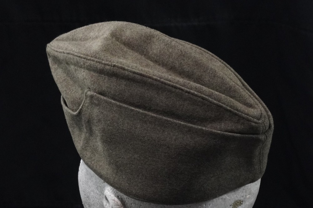 West German Winter Side Cap. Fold Down Flaps. Wool. 1960's