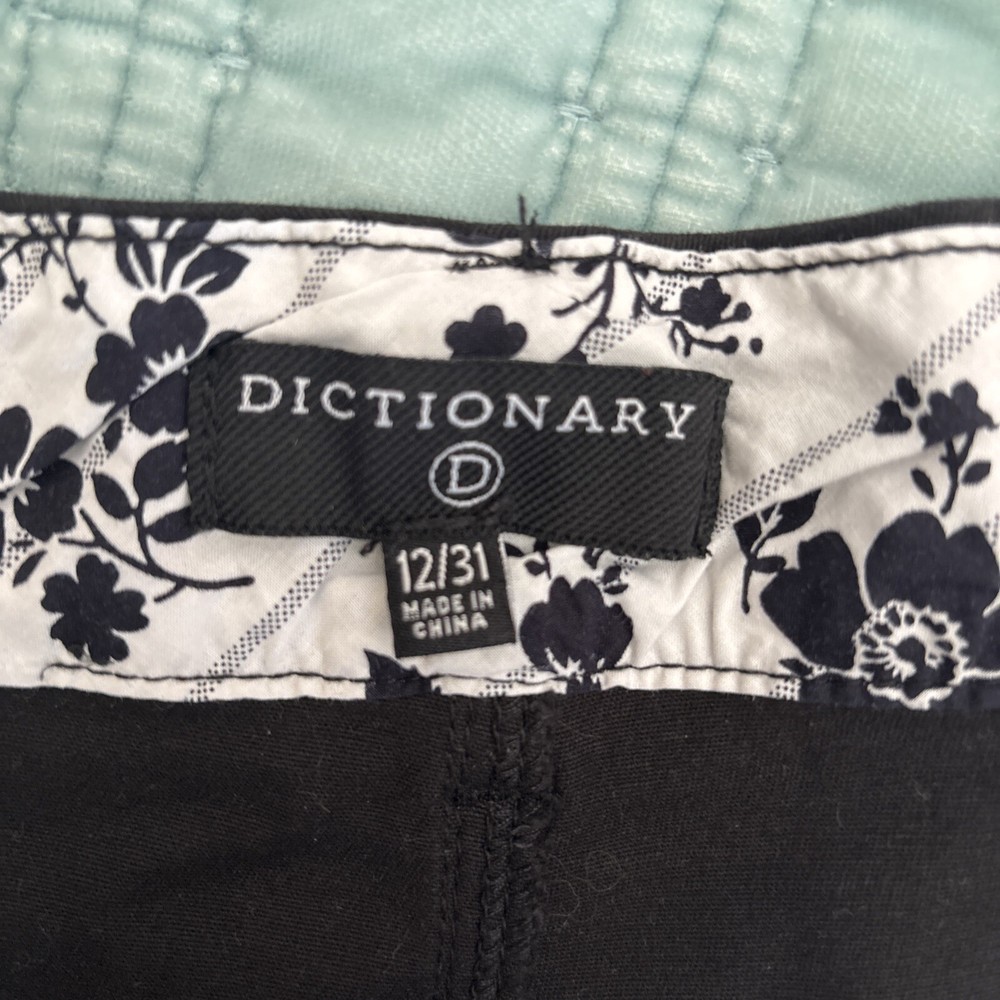 Dictionary Size 12/31 Petite Chino Stretch Button Stretch Soft EUC