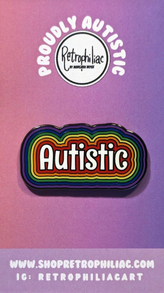 Rainbow Autistic Pride Enamel Pin By Retrophiliac