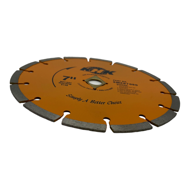 2 Pack 7" Segmented Diamond Saw Blade Cutting Concrete Brick Stone Multi-purpose