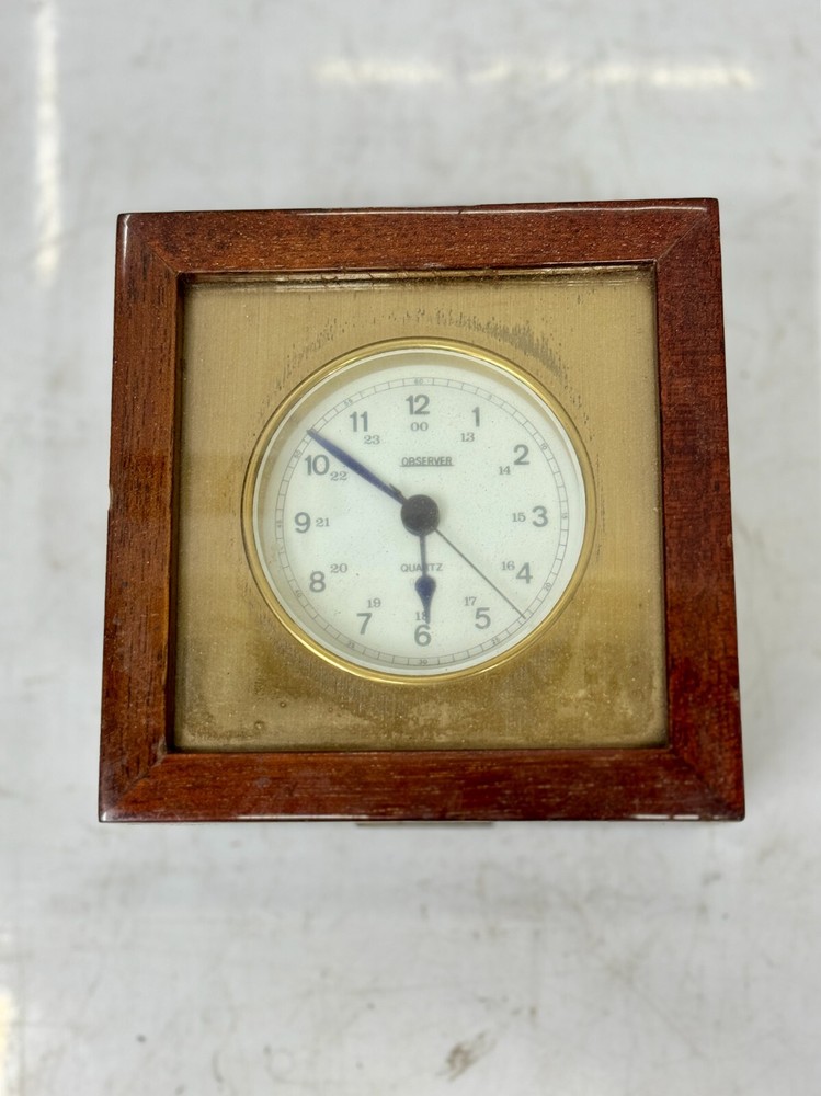 Observer Quartz Original Oceanic Chronometer | Maritime Ship Clock Vintage Piece