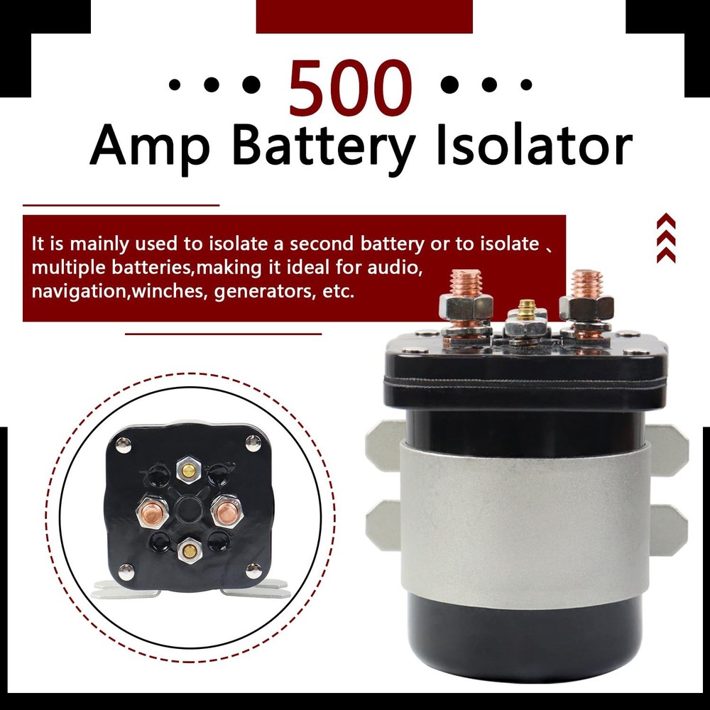 500 Amp Battery Isolator and Relay