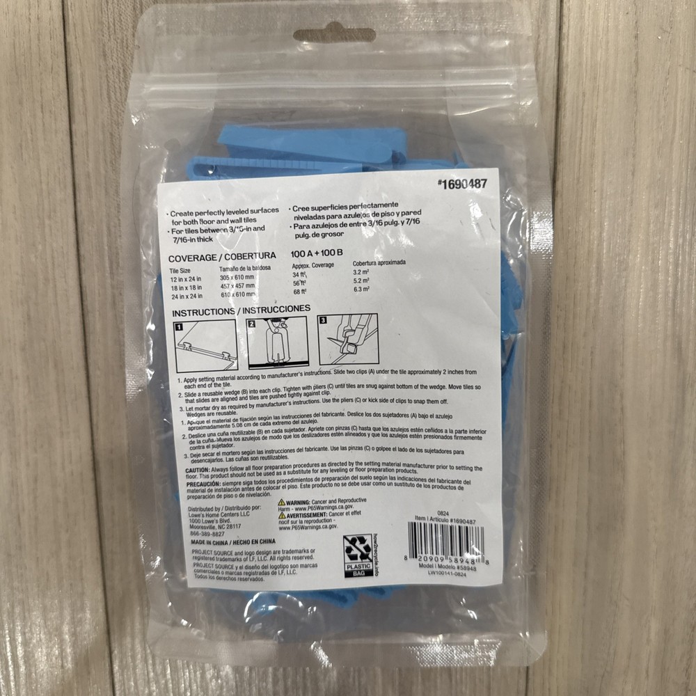 Project Source Wedge B Tile Leveling System 100-Pack