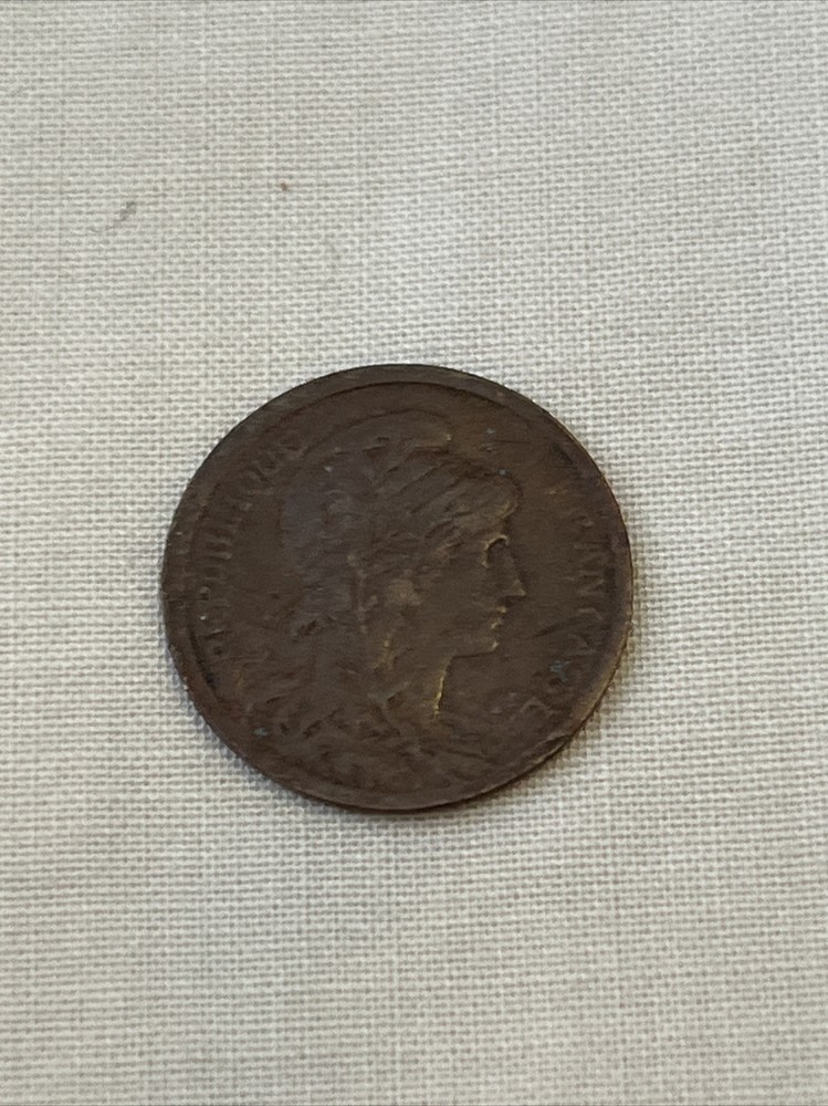 Vtg 1 Centime Coin 1911