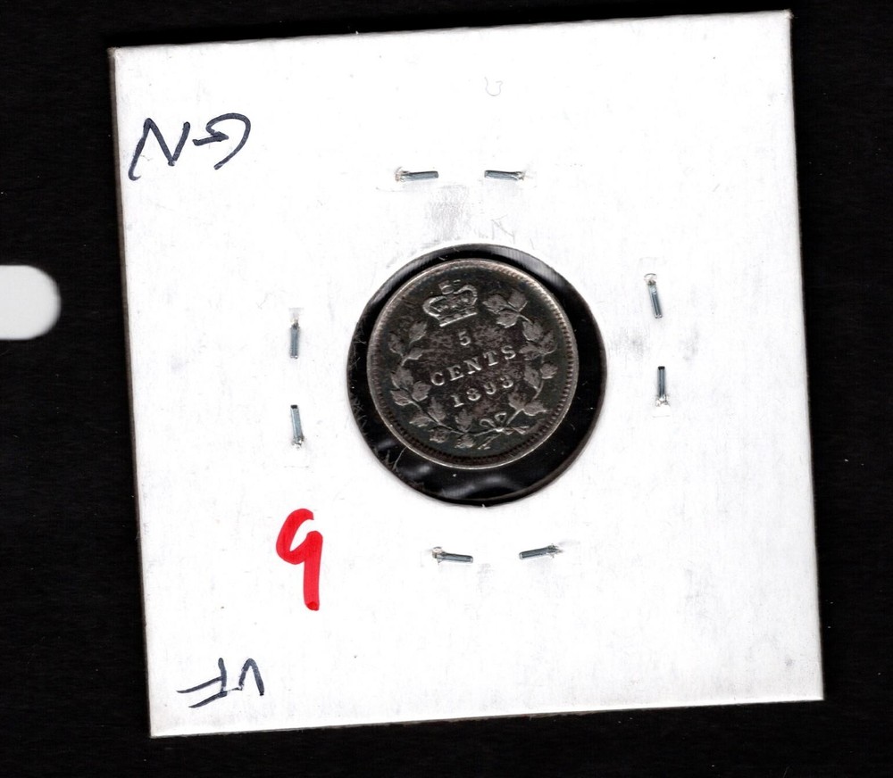 1893- Canada- Victoria Five Cents