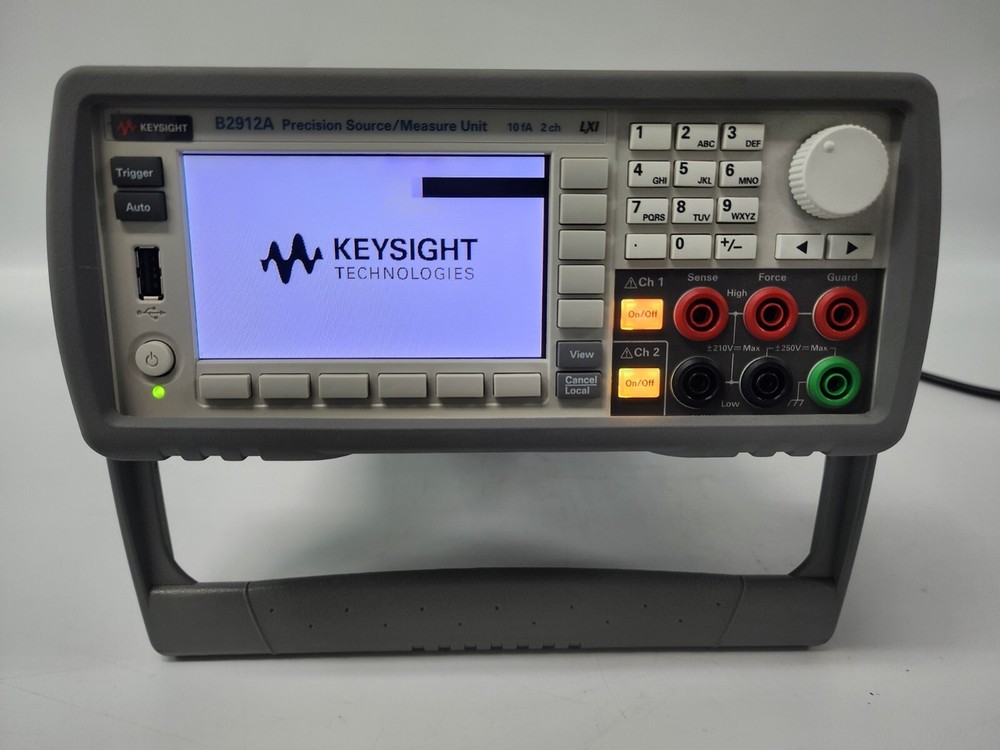 KEYSIGHT B2912A Precision Source/Measure Unit 2 ch, 10 fA, 210 V, 3 A DC/10.5 AP
