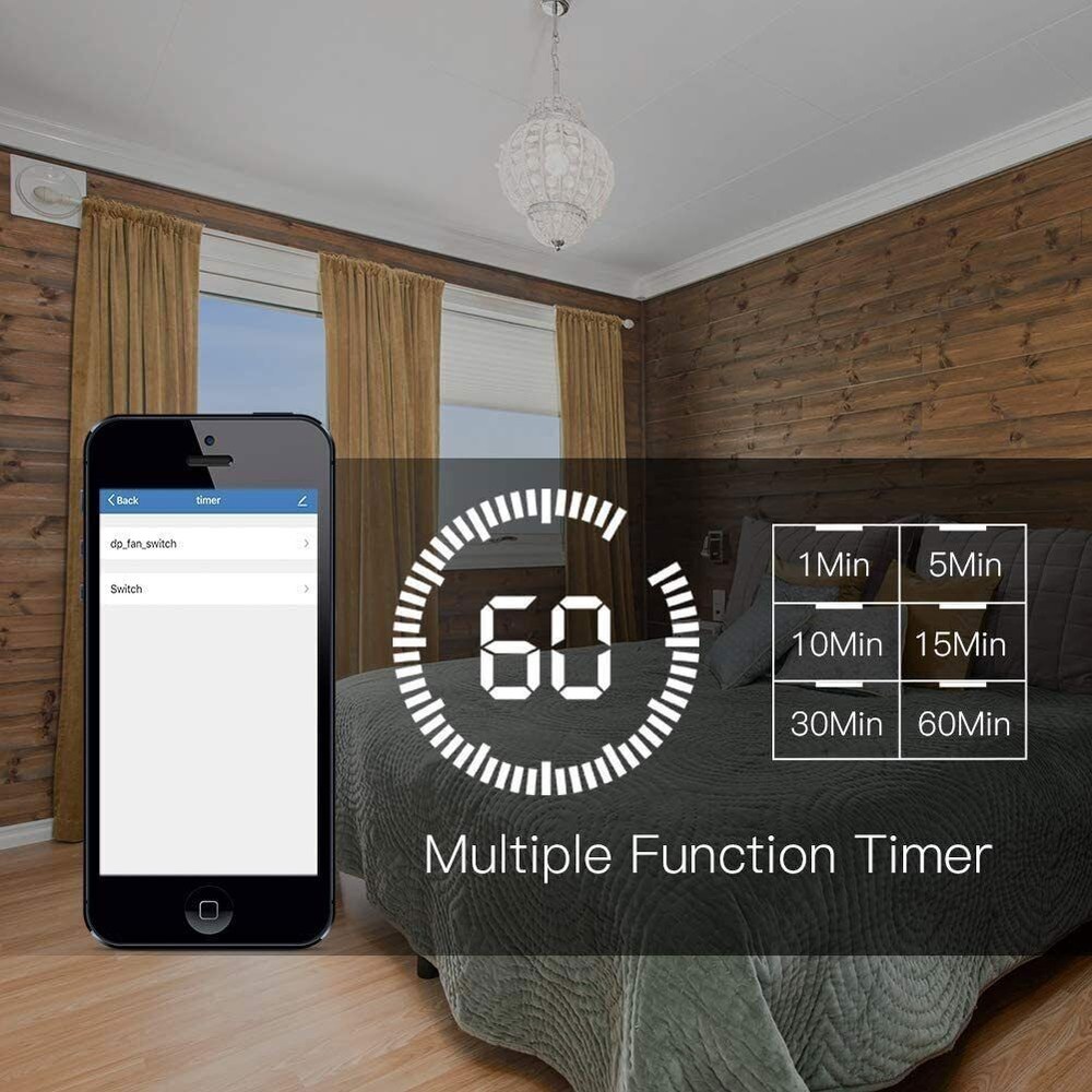 MOES WiFi RF Smart Curtain Switch Roller Blinds Shutter Timer Alexa Google APP