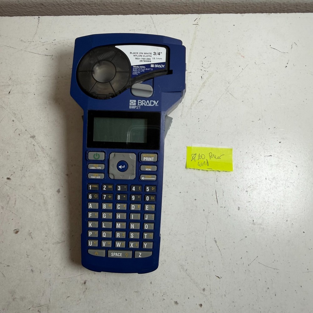 Brady BDY-BMP21-LAB Blue Digital Handheld Thermal Transfer Label Printer
