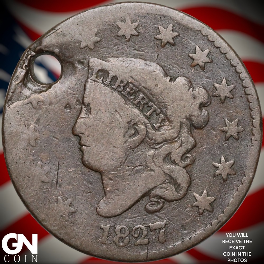 1827 Coronet Head Large Cent B0070
