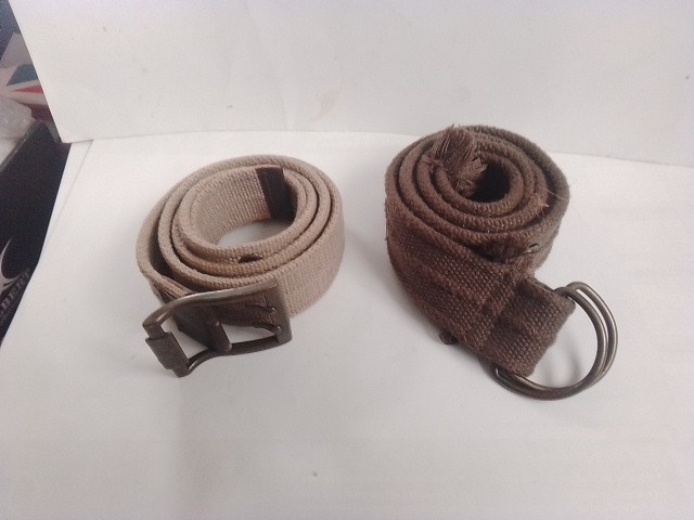 Vintage Army Belt Pair