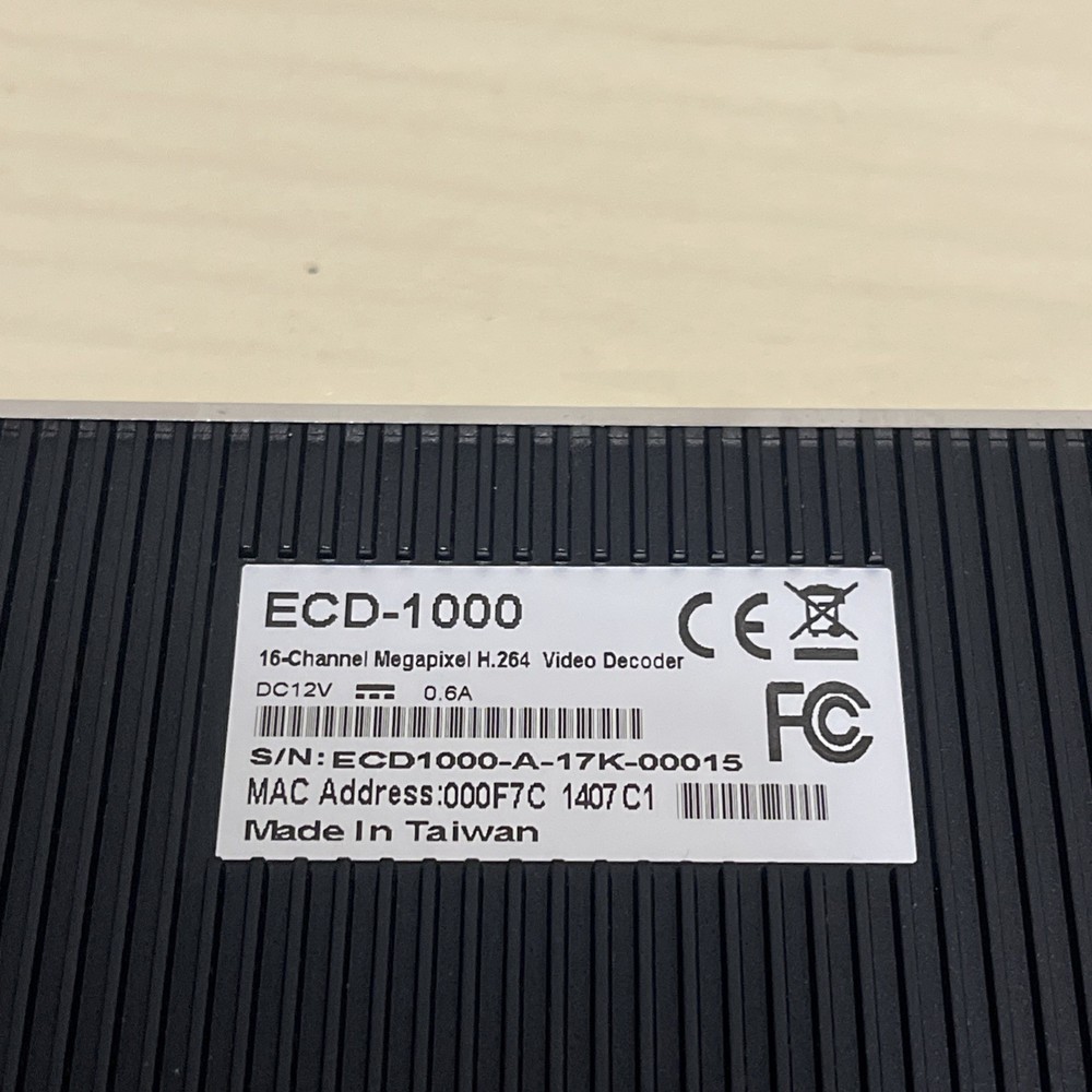 Acti ECD-1000 16-Channel Megapixel H.264 USB / HDMI / Composite Video Decoder
