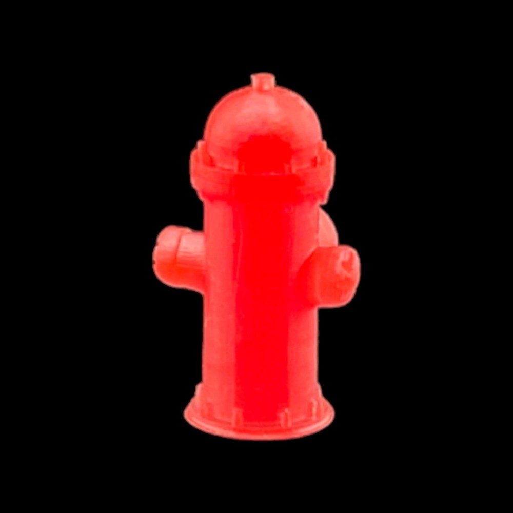 Fire Hydrants - Style 2 (12pk) - HO Scale 1:87 - Red