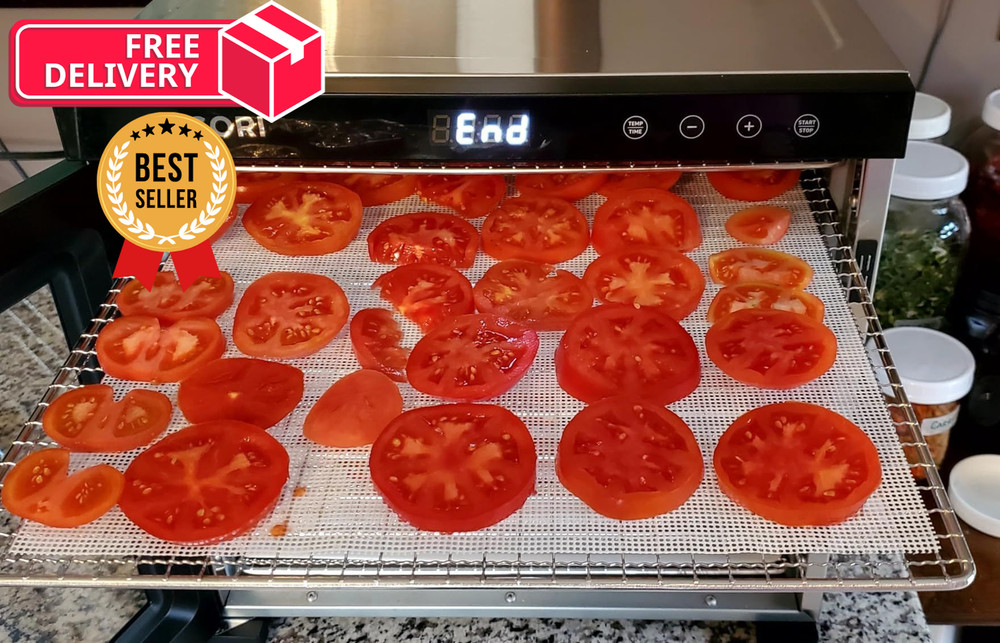 8 Pcs Silicone Dehydrator Sheets, Premium Non Stick Mats, white