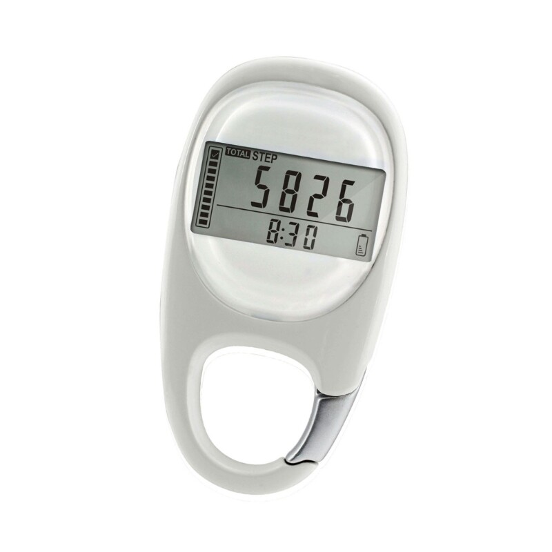 Small Digital Pedometer with Clip Walking 3D Pedometer Simple Step Counter