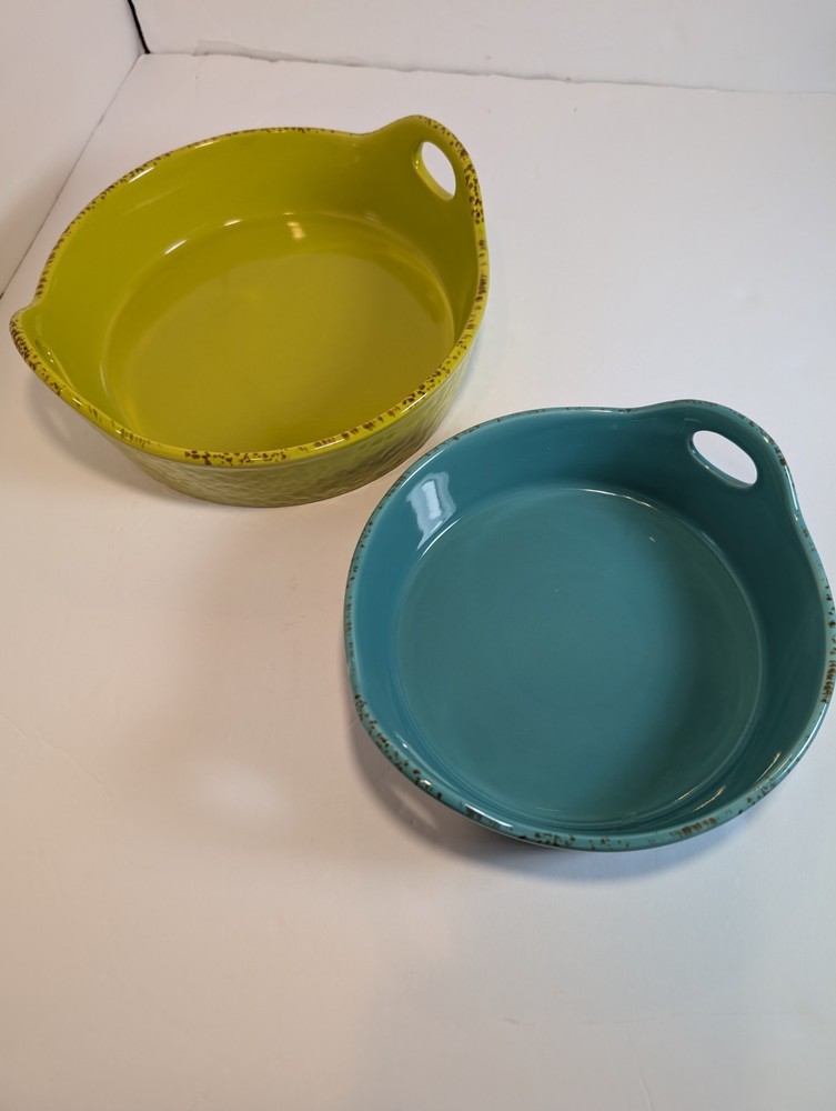 Nesting Bakeware Blue Jean Chef Set/Chef Aimee Blume 2 Piece