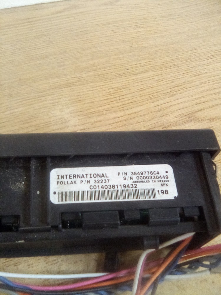 International Prostar 3549776C4 Dash Switch Panel