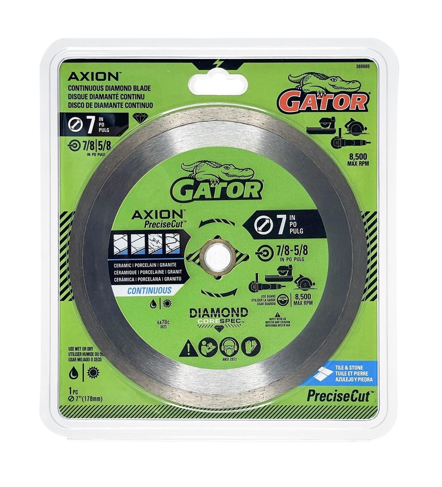 Gator 7" PreciseCut Continuous Diamond Cutting Blade- 389880
