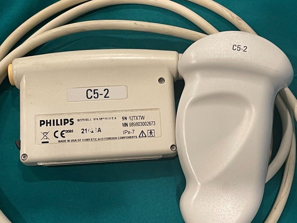 Philips C5-2 Convex Array Ultrasound Transducer/Probe