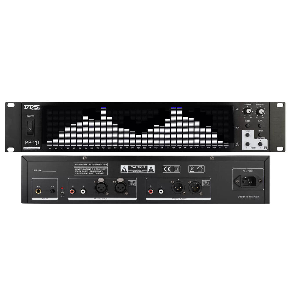 BDS PP-131 Digital Audio Spectrum Analyzer Display Indicator 2U Meter 31-Segment