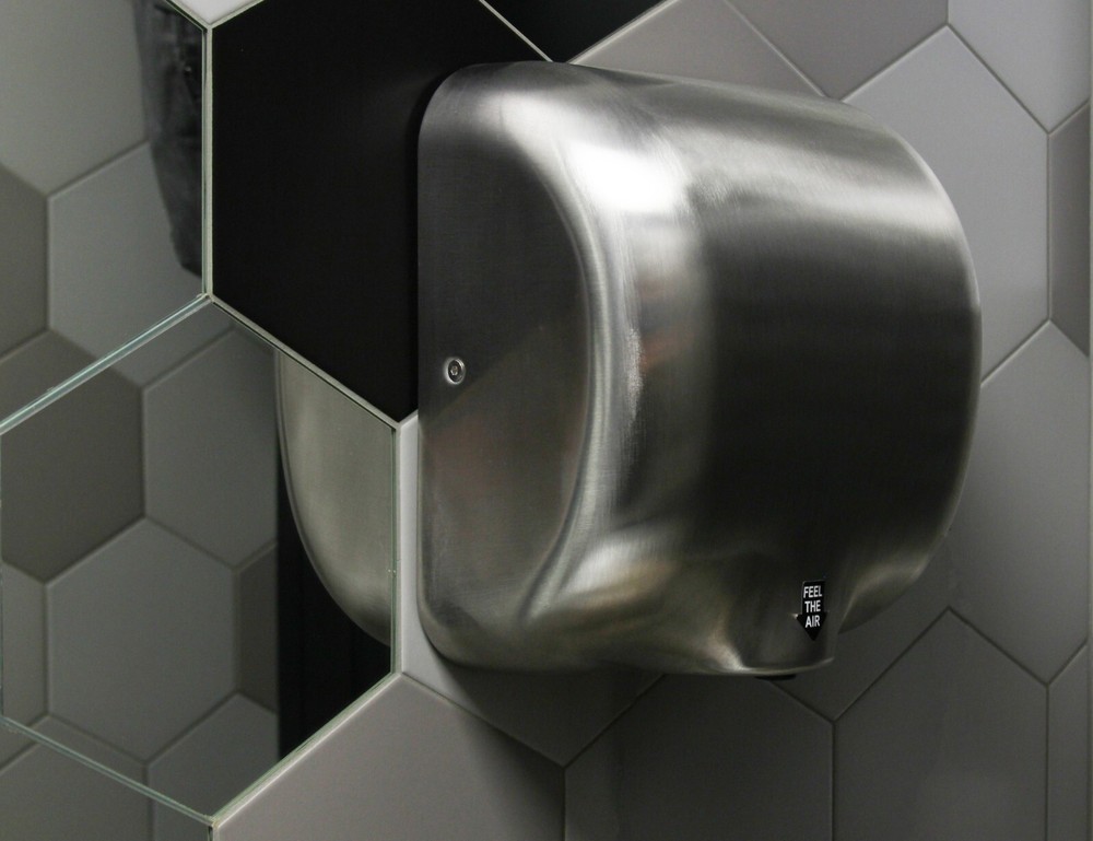Shine LED Commercial Automatic Hand Dryer Energy Efficient Surface Mount Chrome
