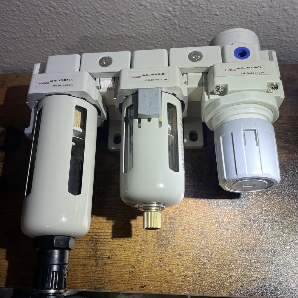 L Air Compressor Filter Regulator Lubricator Set AR3000 AF3000 Pneumatic