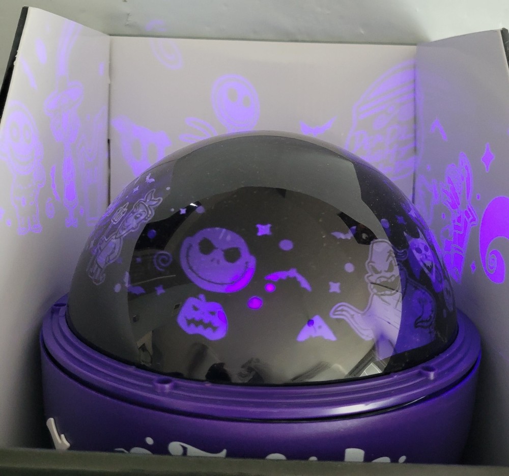 Nightmare Before Christmas Jack Dome Projector Tabletop Led Shadow Lights Purple