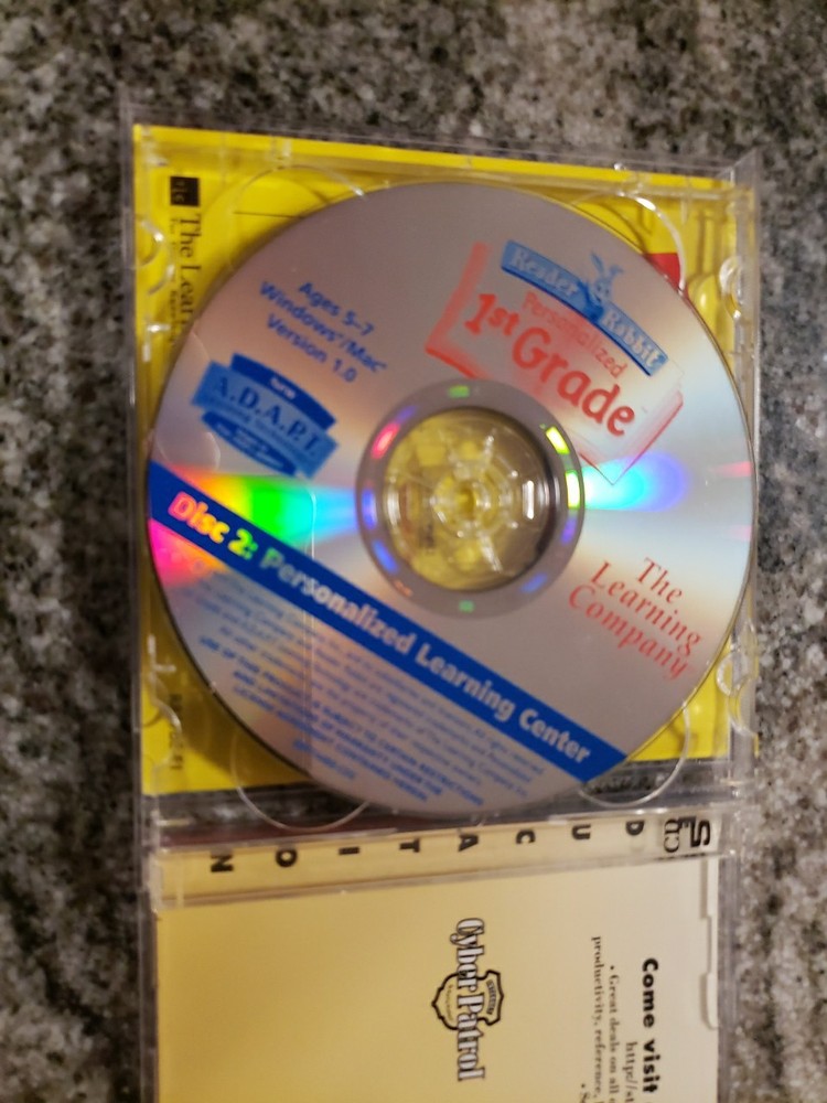 Reader Rabbit Personalized 1st Grade PC/Mac CD-ROM The Learning Company Ages 5-7
