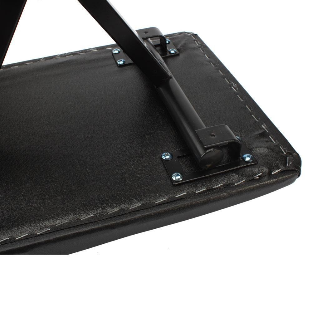 Adjustable Piano Keyboard Bench Comfortable Padded Seat Folding Stool Chair