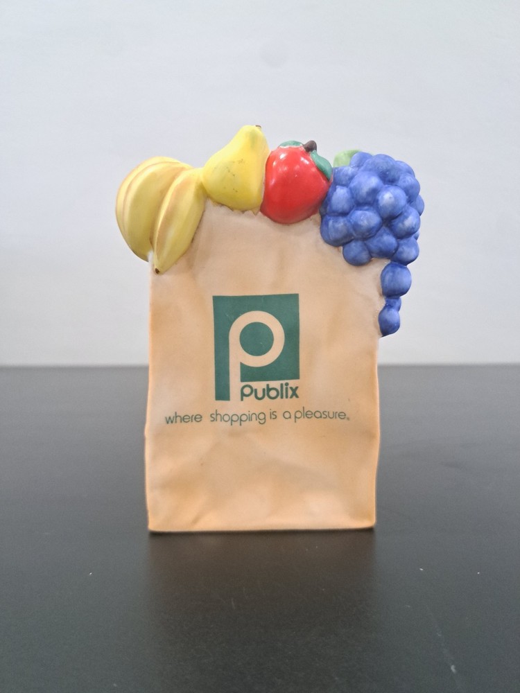 Vintage Publix Ceramic Grocery Bag