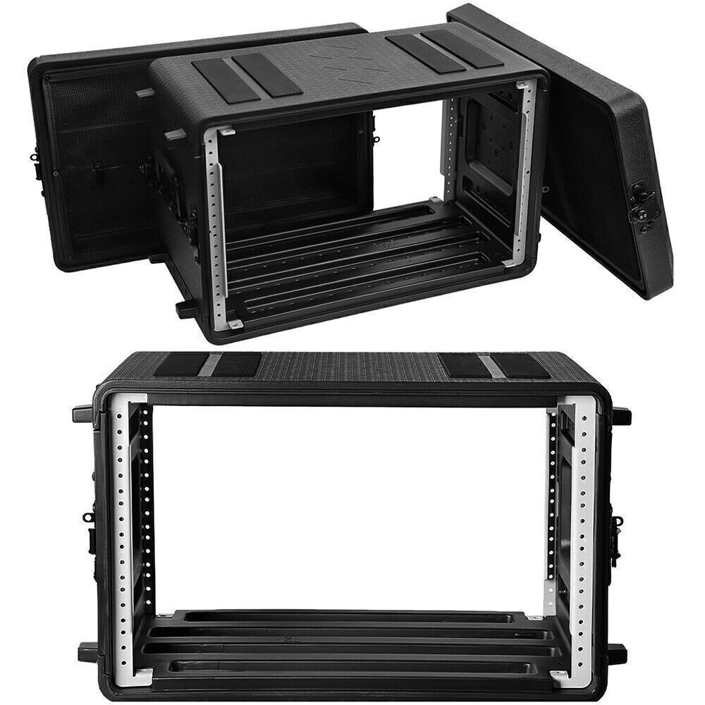 6U Rack Case, Space 10.2"Deep Rackmount Flight CasesMicrophone Carrying Case