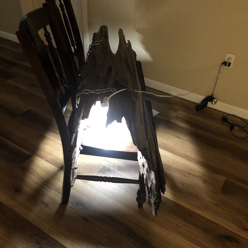 Cypress Log Hollow With Light For Pool Table Or Dinner Table Etc.