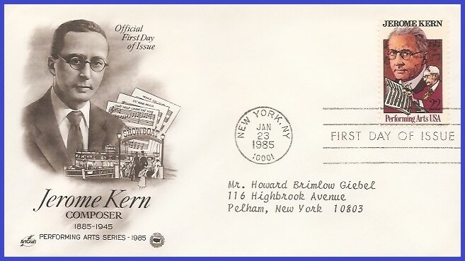 USA5 #2110 ADDR PCS ARTCRAFT FDC   Jerome Kern
