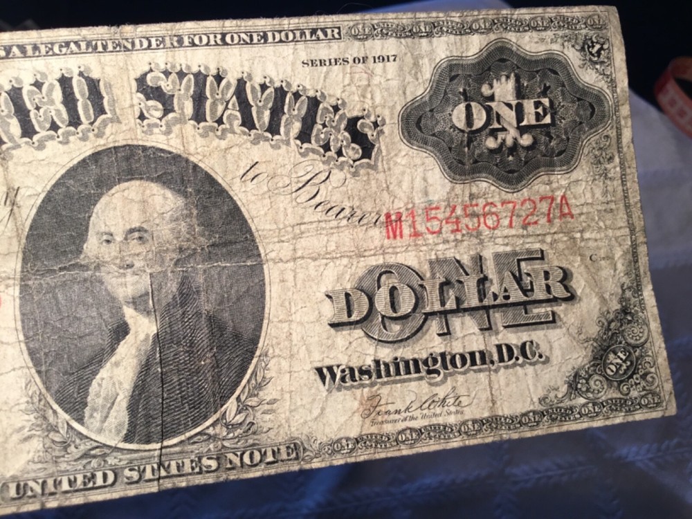 Series 1917 $1 Dollar Bill