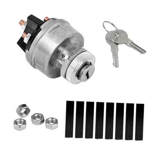 Ignition Switch with Key, 4-Position Ignition Starter Switch Lock