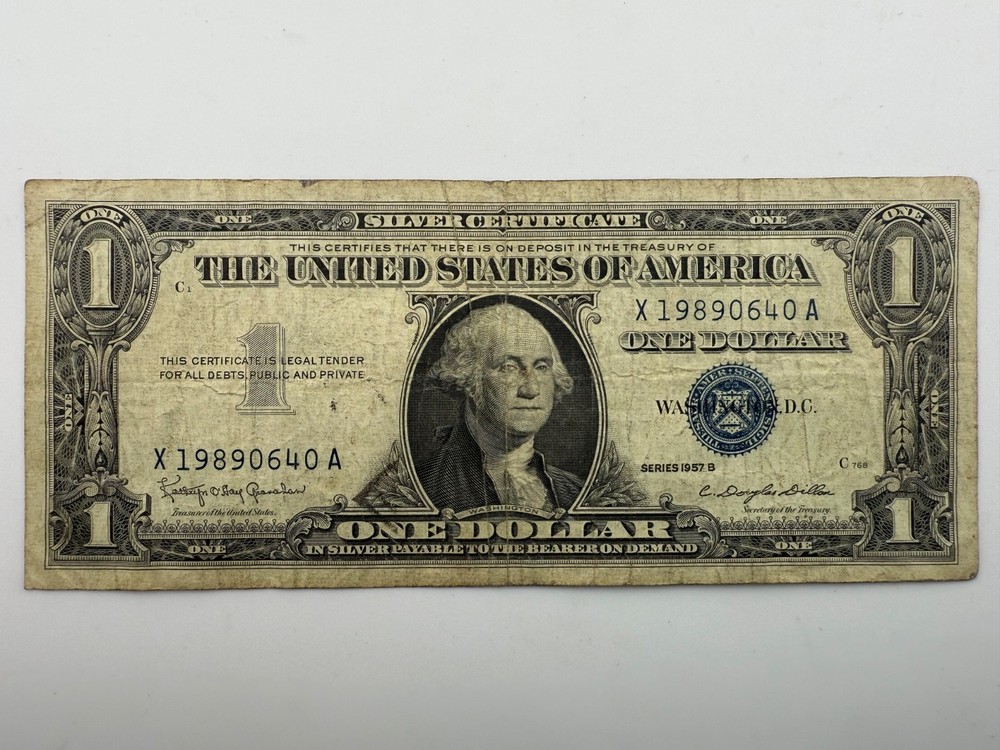 1957 B $1 Dollar Silver Certificate Banknote Fr#1621 SPC1256