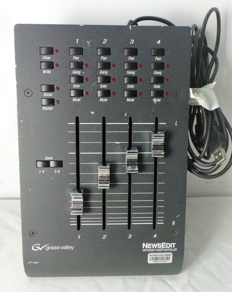 GRASS VALLEY NEWSEDIT Motorized Fader CONTROLLER USB. V1.07b