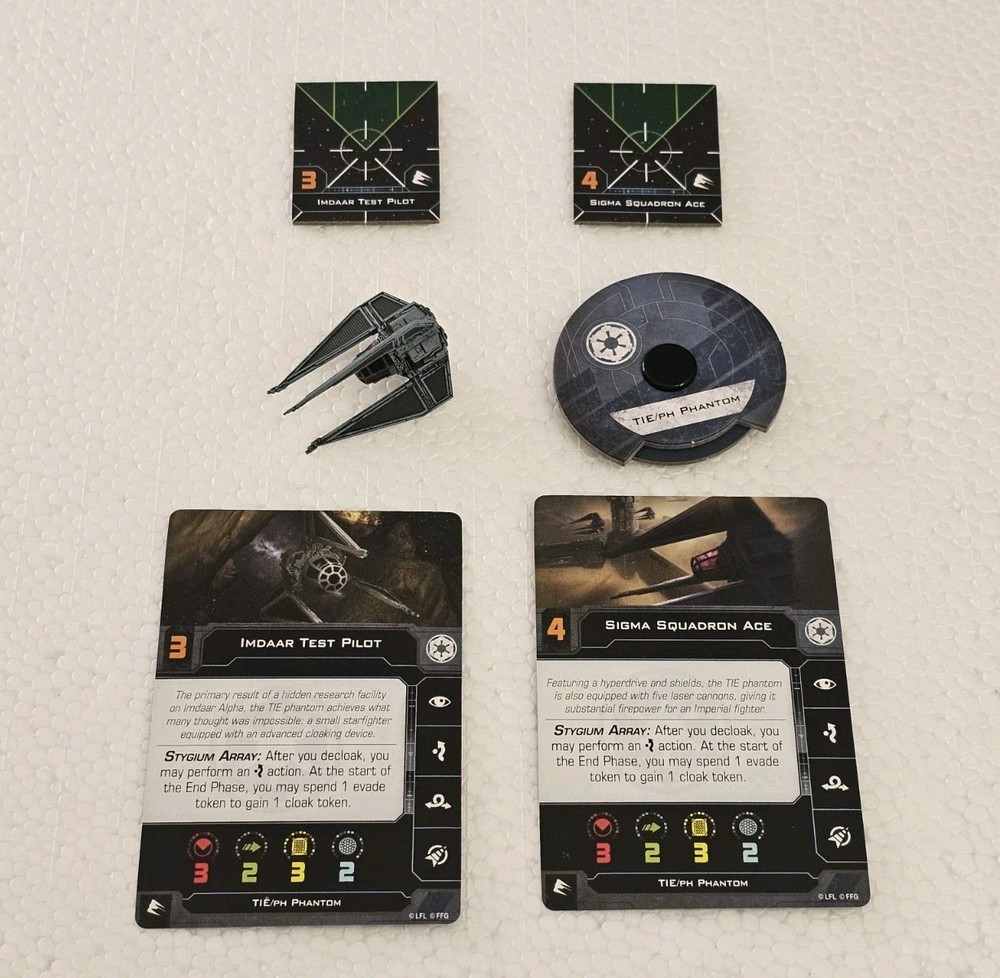 Star Wars X-Wing Miniatures Game TIE Phantom Empire FFG
