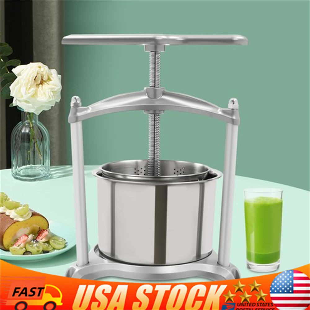 Stainless Steel Fruit Frame Press 6L Cheese Juice Wine Making Home Brew USA
