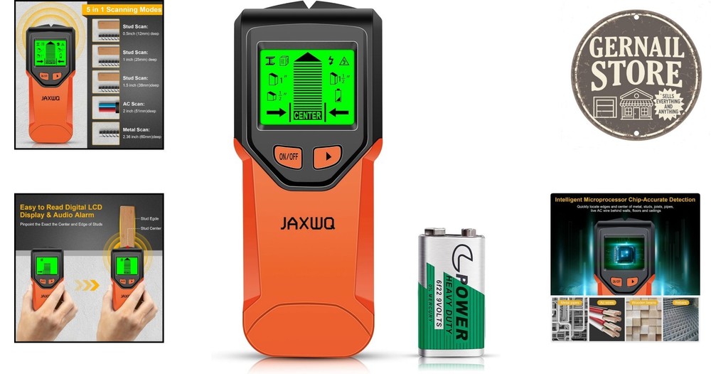 High Accuracy 5-in-1 Stud Finder with Backlit LCD - Perfect for DIY Projects