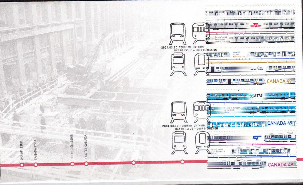 W CANADA 2028-2031a FDC URBAN TRANSIT LIGHT RAIL